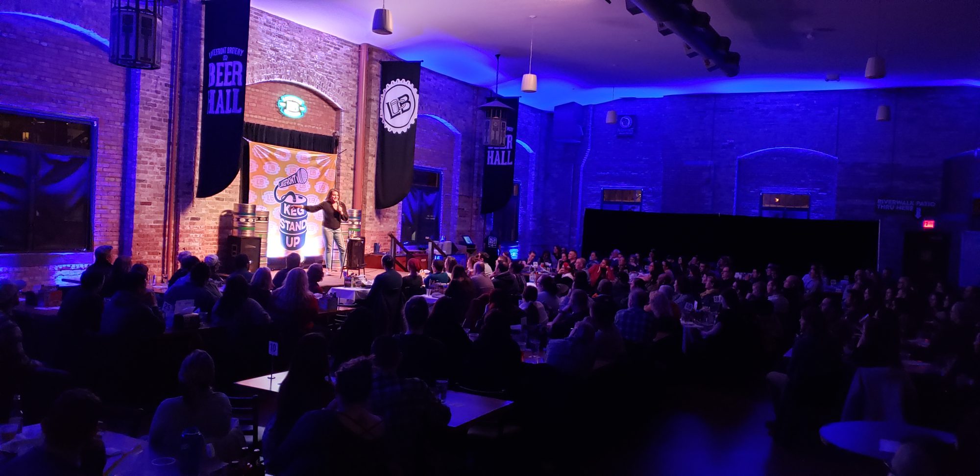 Keg Stand Up at Lakefront Brewery